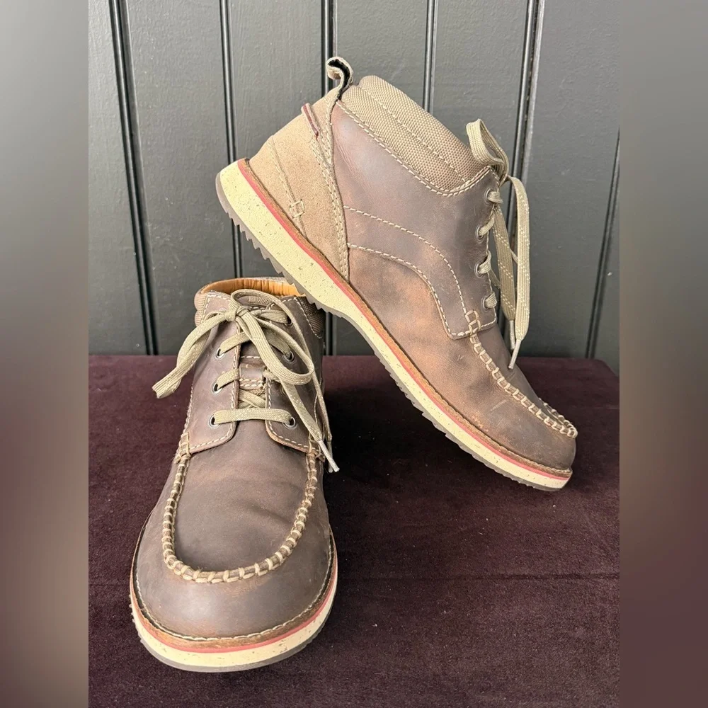 Clarks Brown Leather Men's Shoes